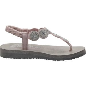 Cali Sketchers Rose Gold Flip Flop size 8 Wide Fit